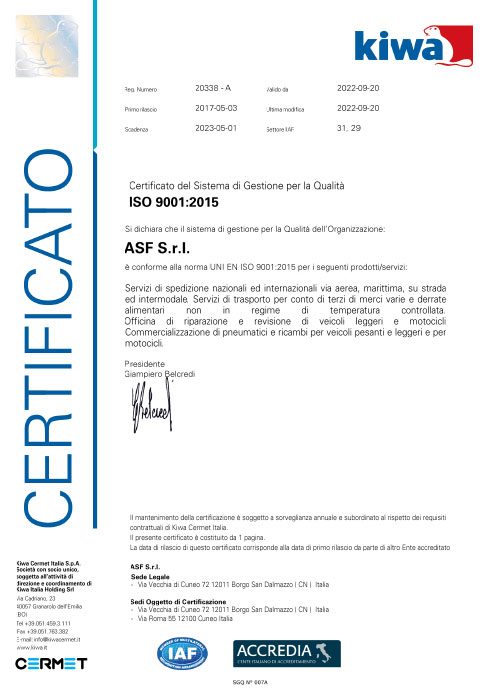 ASF-certificazione-ISO-9001-2015